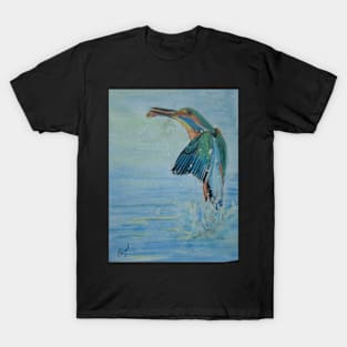 Kingfisher catching T-Shirt